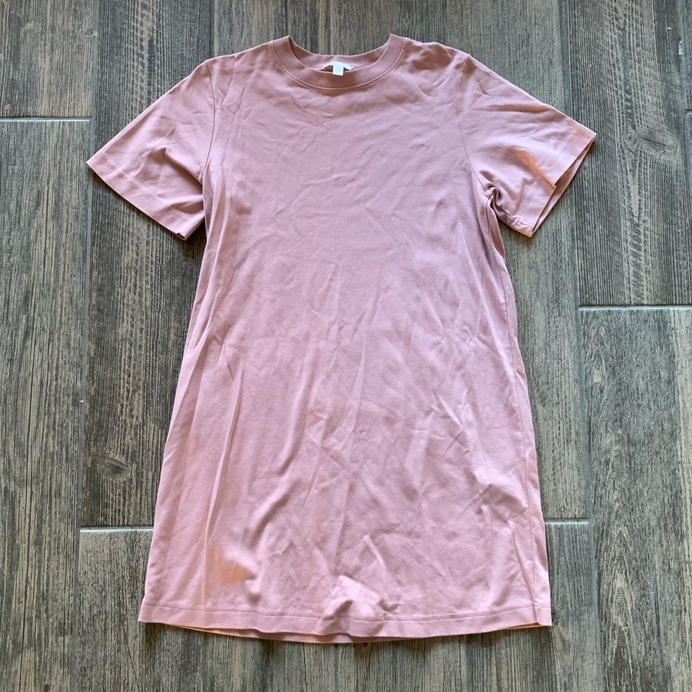 Casual Pink T-Shirt Dress